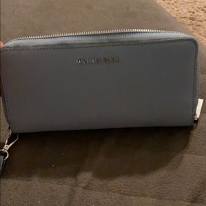 Michael kors baby blue wallet